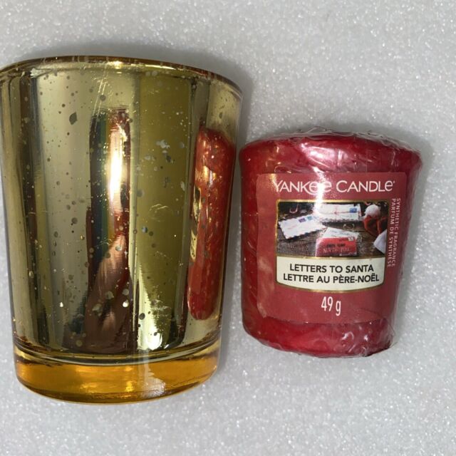 1 Yankee Candle Samplers Votive Candles, Letters From Santa With Glass