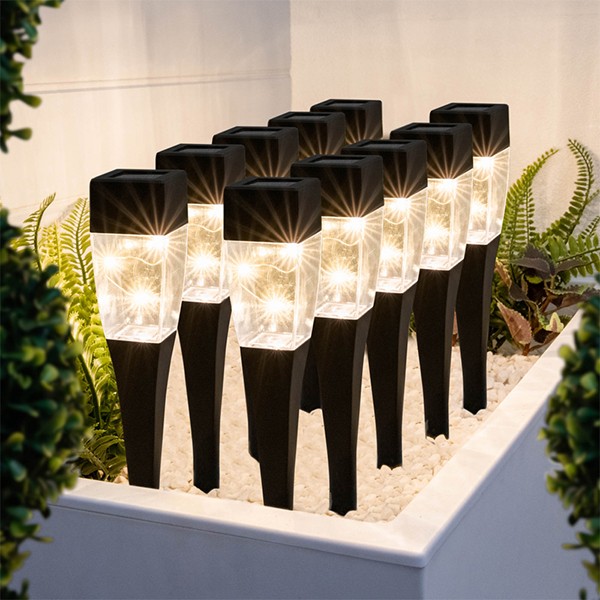Pack Of 10 Solar Fairy Pathway Lights Lamps Led Solar - Streetwize