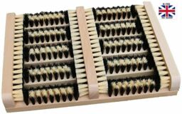 1x Double Shoe Cleaner Boot Scraper Brush Outdoor Door Mat Uk