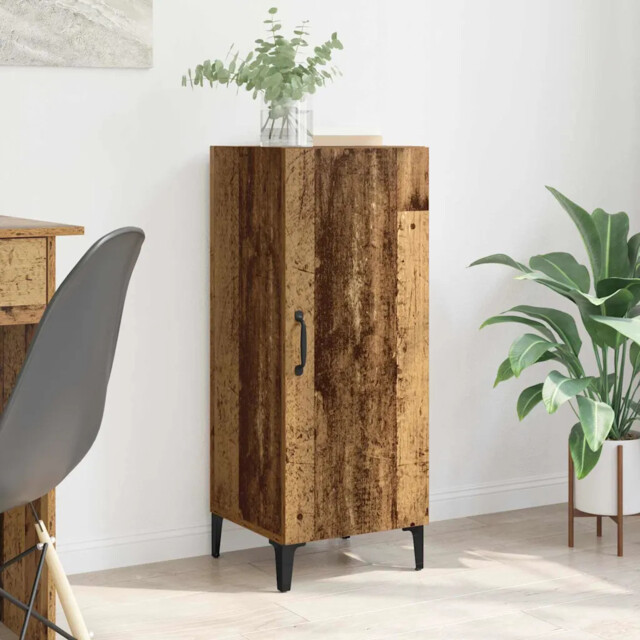 Sideboard Old Wood 34.5 X 34 X 90 Cm Engineered Wood Vidaxl