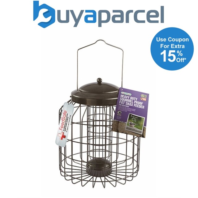 Gardman Heavy Duty Squirrel Proof Fort Wild Bird Food Fat Snax Feeder
