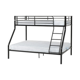 Tandi Triple Sleeper Bunk Bed Black Double & Single
