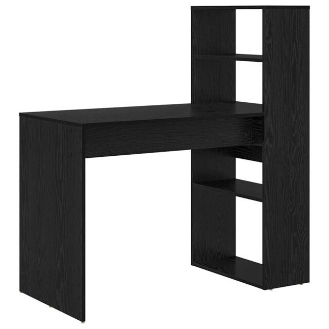 Desk With Shelf With Storage Engineered Wood Study Modern Writing Home