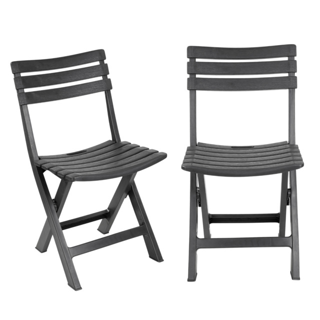 2pc Collapsible Outdoor Folding Garden Chair Camping Patio Pool Lounge