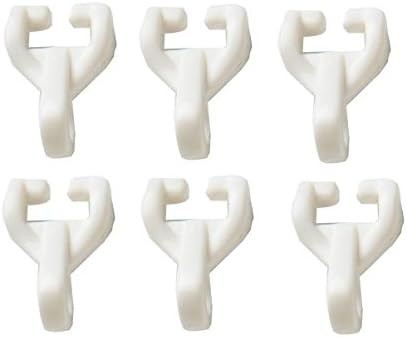 Merriway Bh03627 Curtain Track Rail Gliders Hooks To Fit Swish Twin