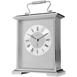 Acctim Clocks Silver Finish Radio Controlled Quartz Mantle Clock