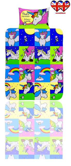 Official Unicorn Junior,toddler Cot Bedding Set,(150x120cm)-sale