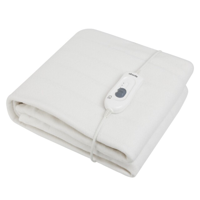 Abode Single Electric Blanket 60w Heated Underblanket White 3 Heats