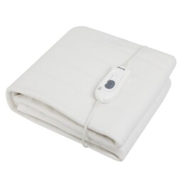 Abode Single Electric Blanket 60w Heated Underblanket White 3 Heats