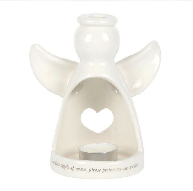 15 Cm Guardian Angel Tea Light Holder Memorial