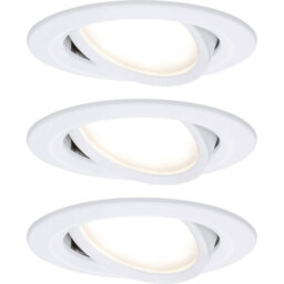 Paulmann 93485 Nova Flush Mount Light 3-piece Set Led 18w Matt White