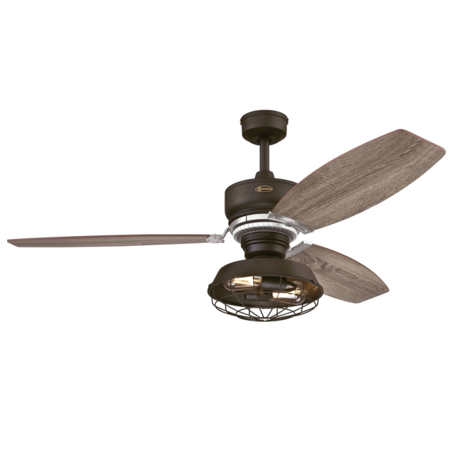 Vintage Style Ceiling Fan With Led Lights And Remote Welford Bronze