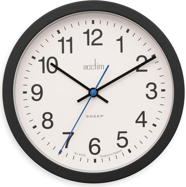 Acctim Bromham Non Ticking Sweep Seconds Hand Wall Clock 20cm Diameter