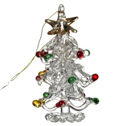Glass Christmas Tree Bauble Small Novelty Xmas Hanging Ornament