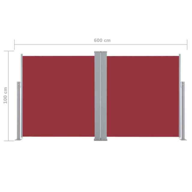 Garden Side Awning Windbreaker Sunshade Retractable Double-sided