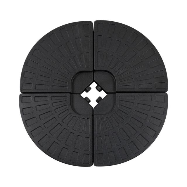 70kg Portable Round Parasol Base Umbrella Cross Stand Weights Holder 4
