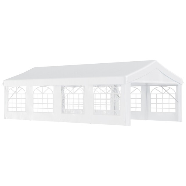 Outsunny 8m Gazebo Garden Marquee Canopy Party Carport Shelter Garage