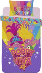 Dreamworks Trolls Single Duvet Cover Reversible Bedding Set