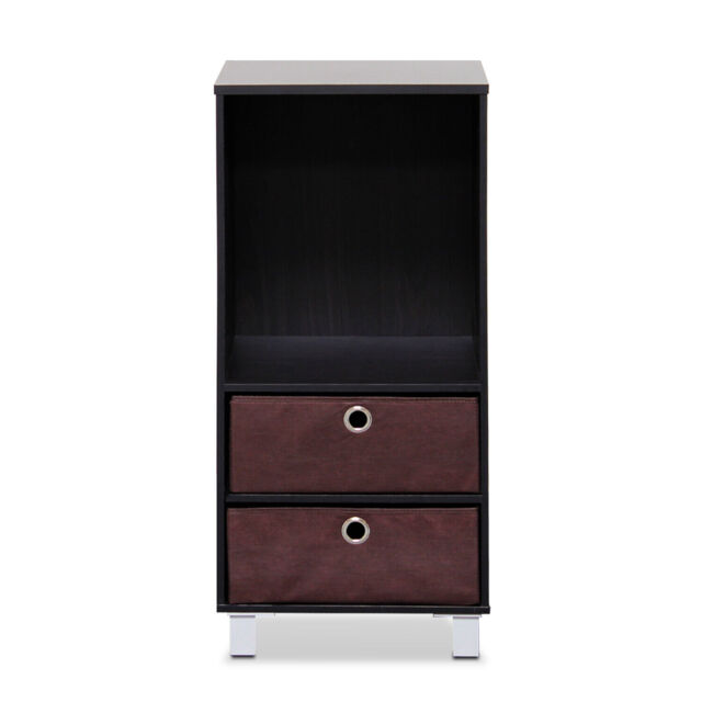 Furinno Dario 3 Shelves Book Shelf, Bookshelf, Bookcase, Espresso