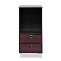 Furinno Dario 3 Shelves Book Shelf, Bookshelf, Bookcase, Espresso