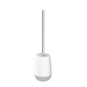 Croydex Silicone Toilet Brush & Holder Set - Anti-bacterial Long