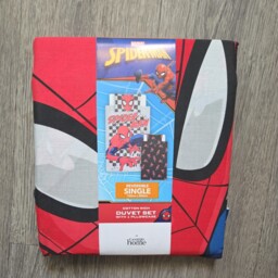 Marvel Spiderman Single Duvet Cover Reversible Bedding Set