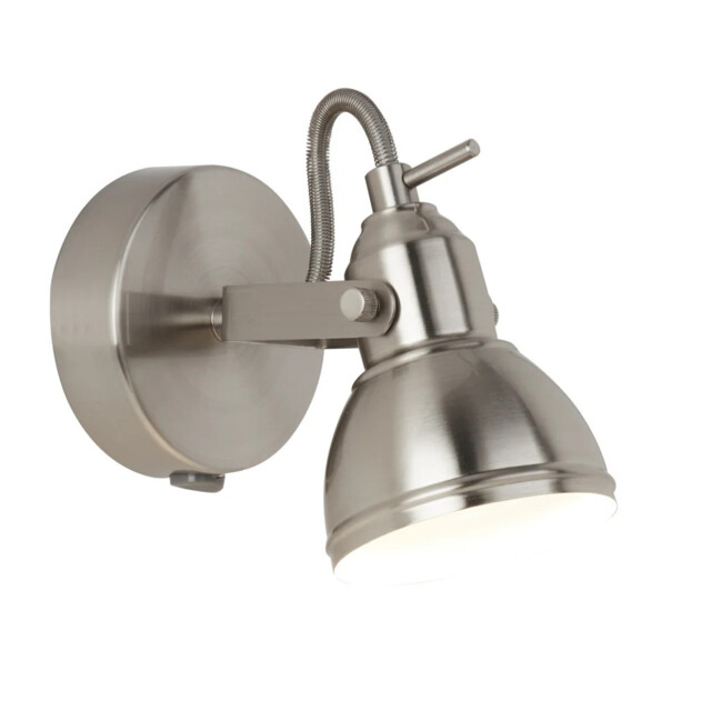 Spot Light Silver Focus Wall Satin Searchlight 1541ss