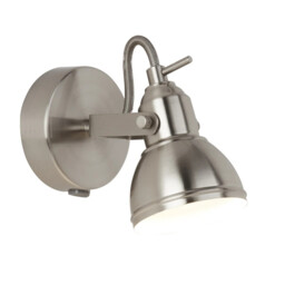 Spot Light Silver Focus Wall Satin Searchlight 1541ss