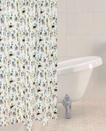 Sabichi Fun Jungle Town Animals Themed Polyester Shower Curtain 180 X