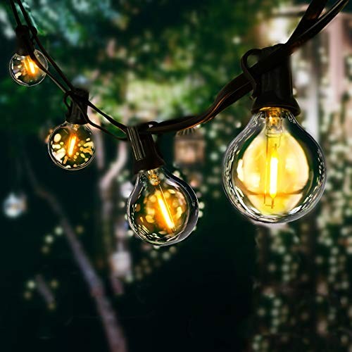 Led Outdoor String Lights, 30ft Garden String Lights Mains Powered,