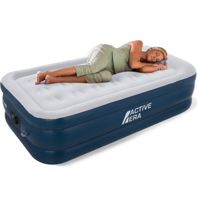 Active Era Premium Single Size Air Bed With A Built-in Electric Pump