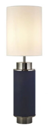 Table Light Black Flask Nickel/navy Blue Searchlight 59041bk