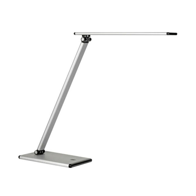 Unilux Terra Modern Led Desk Lamp Adjustable Arm Bedside Light Silver