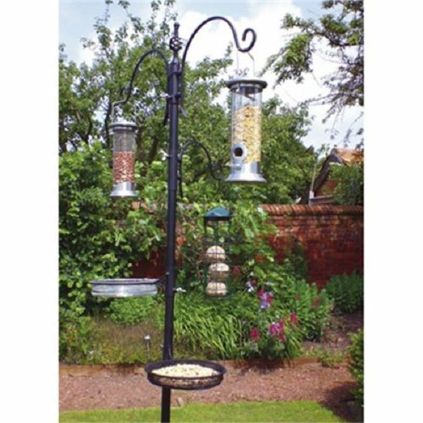 Traditional Bird Feeding Feeder Feed Station Water Bath Seed Tray