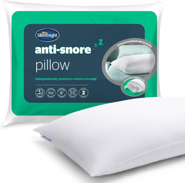Silentnight Polyester Anti-snore Pillow Ergonomically Designed With