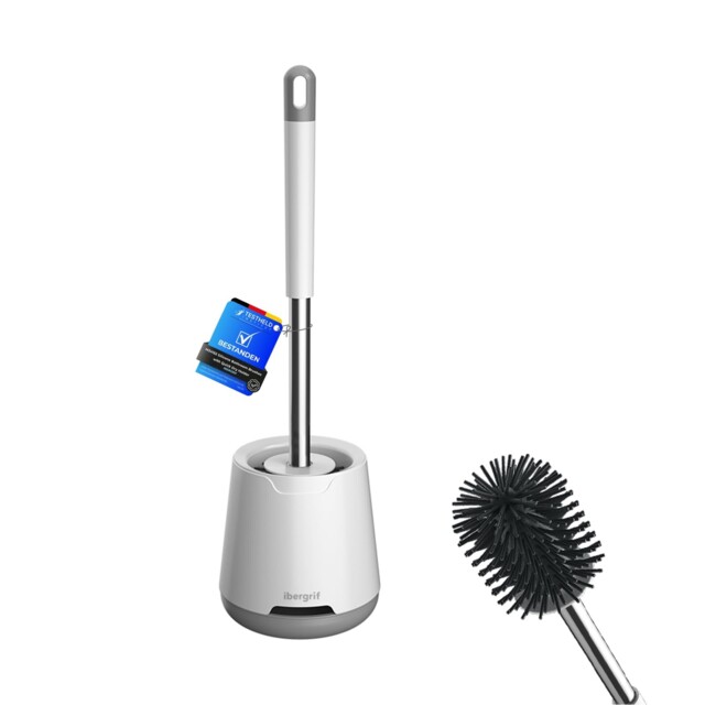 Ibergrif M34152 Silicone Toilet Brushes & Holders, Deep One Size,