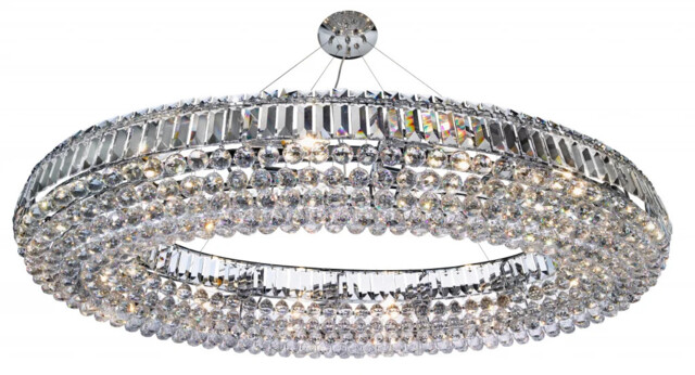 Ceiling Light Silver Vesuvius 24 Chrome Searchlight 9190cc