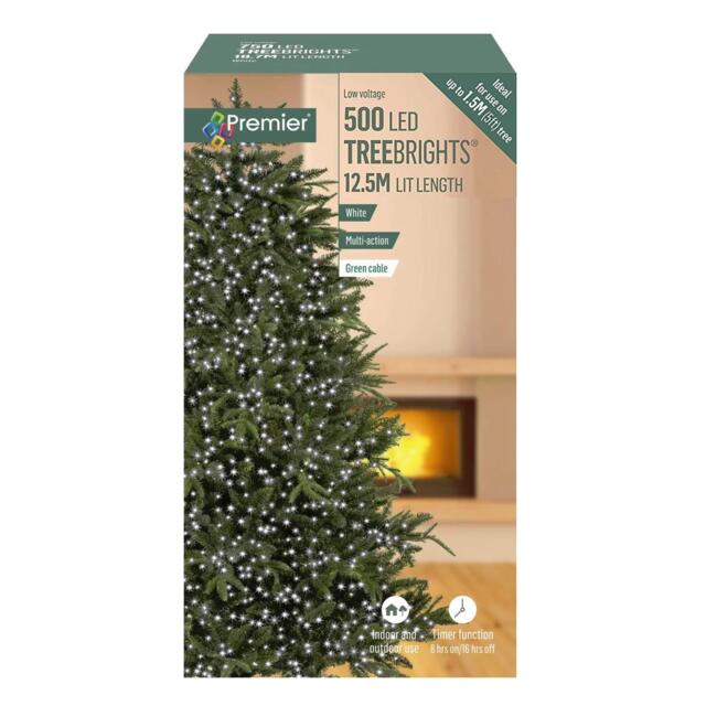 Christmas Tree Lights Decorations Led Indoor Outdoor 500 White Leds