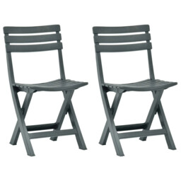 Outdoor Patio 2pcs Plastic Garden Chairs Outside Seating Seats