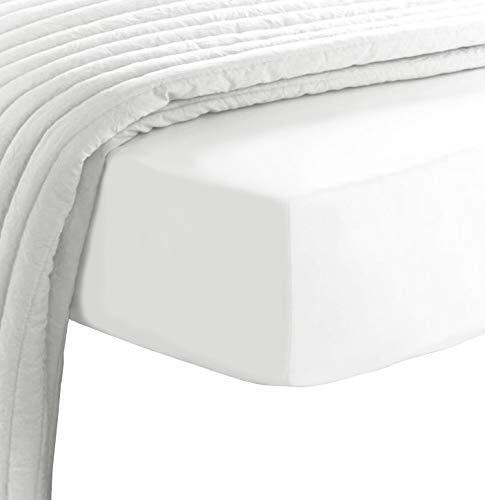 Luxury Cotton Double Fitted Sheet White, 800 Thread Count 100% Long
