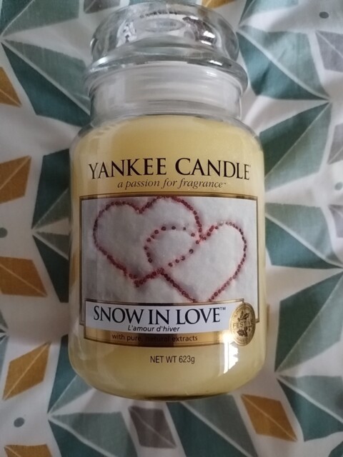 Yankee Candle Large Jar Snow In Love Rare Retired 22 Onz