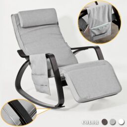 Sobuy Relax Rocking Chair Lounge Chair With Footrest And Side