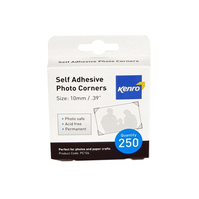 Kenro Self Adhesive Photo Corners Box Of 250 Scrapbooking Paper Crafts