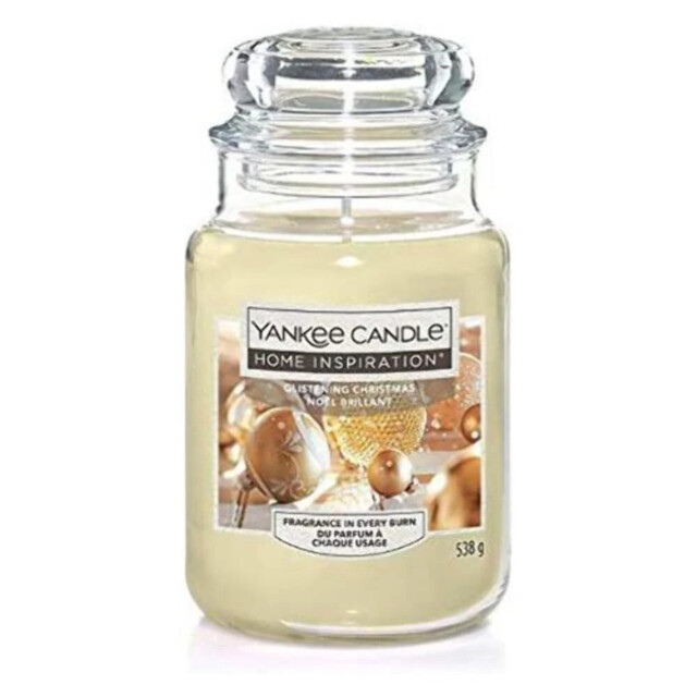 Yankee Candle Glistening Christmas - Large Jar - Warm Up The Holidays