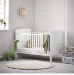 Obaby Grace Cot Bed - White Luxury Cot