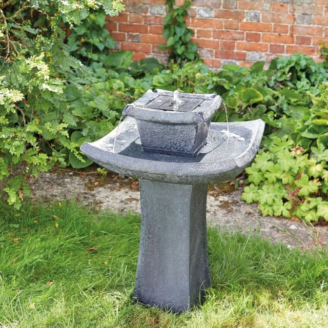 Solar Water Feature Garden Fountain Decorative Centrepiece Statue