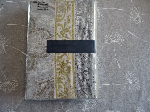 Sheridan Mercurio Dune Pair Of Tailored Pillowcases -bnip