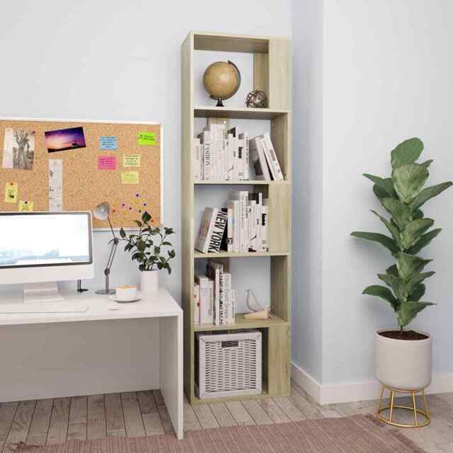 Book Cabinet/room Divider Sonoma Oak 45x24x159 Cm Engineered Wood