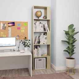 Book Cabinet/room Divider Sonoma Oak 45x24x159 Cm Engineered Wood