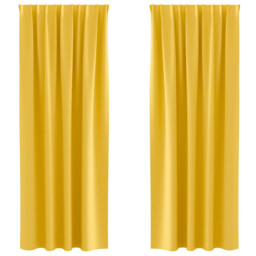 Blackout Curtains With Rings 2 Pcs Polyester Window Treatment Bedroom